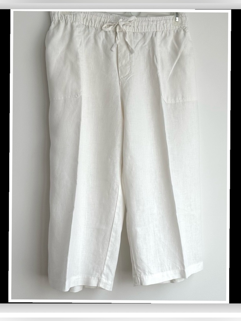 Merona 100% Linen cropped pants (EUC)
